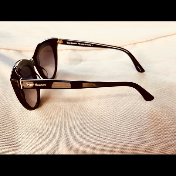 JUICY COUTURE ELEGANT BLACK SUNGLASSES CRYSTAL RHINESTONES WOMENS BRAND NEW! - Picture 4 of 6